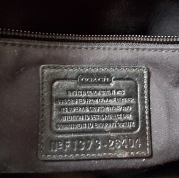 Coach Haley 26404 satchel black with gold studs - Picture 4 of 5